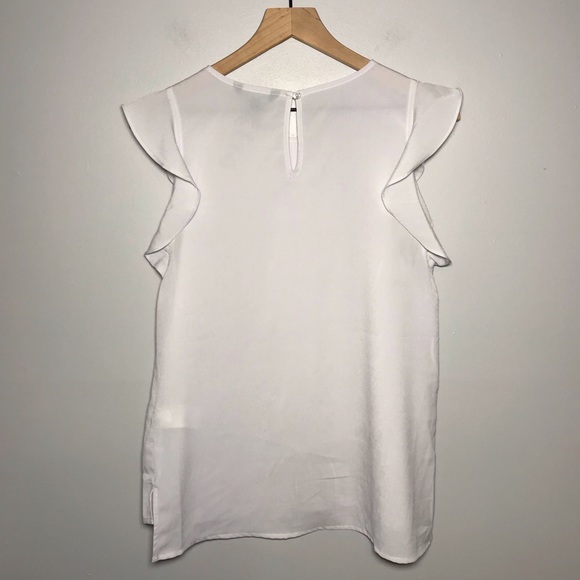 Banana Republic Factory Ruffle Cap Sleeve Top - Picture 2 of 8